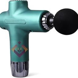 BREAK HEAD Professional Massage Gun, Digital Display, 4 Attachments, Turquoise, Portable Deep Tissue Percussion Massager-image-38