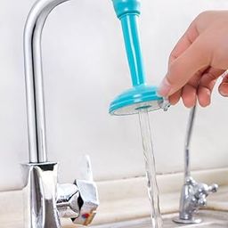 Kgeorix Kitchen Faucet Plastic Adjustable Tap Extender, Sink Tap Shower Head Nozzle Saving Water for Kitchen Water Outlet Shower Head Water Filter Sprinkler Faucet Nozzle Filter Adapter - Multicolor-7