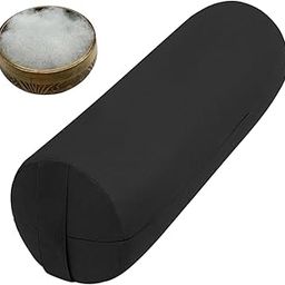 CALANDIS™ Yoga Bolster Pillow Removable Cover Yoga Pillow for Support Restorative Yoga Cylinder Black | Yoga Props | Yoga & Pilates | Fitness, Running & Yoga-image-53
