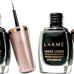 LAKMÉ Semi Matte Insta Liquid Eye Liner, Black, 9Ml (Pack Of 2)-picture-32