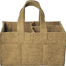 SYUTAM Diaper Caddy Bag for Smart Mothers Baby Diaper Caddy Organizers Baby Wipes Felt Storage, Nursery, Foldable, Portable and Liteweight (Beige)-22