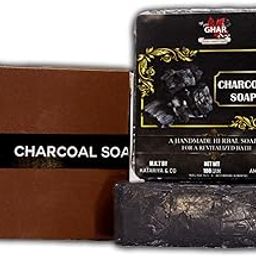 100% Organic & Handmade Charcoal Natural Soap For Bath (Pack Of 1) | Free from SLS, Artificial Color, Fragrance, Petroleum, Sulphates and Phthalates, Vegan, Cruelty Free | 100 Gm-image-92