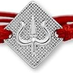 Silver Rakhi, 925 Pure Silver Rakhi Bracelet for Brother, Rakshabandhan Set with Certificate & Roli Chawal-image-1