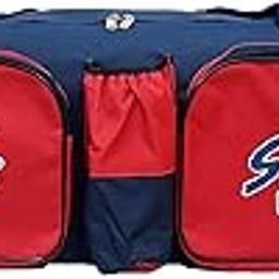 Striter® Cricket Kit Bag Cum Travel Duffel Bag - Large 38 Inch Heavy Duty-Red (Bag Only Colors of Bag May Vary)-image-28