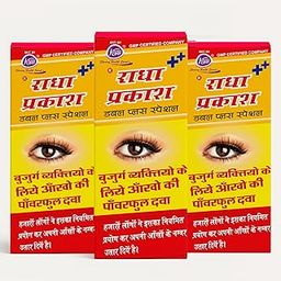 Radha Prakash Double Plus Eye Drops for Senior Citizens, Herbal Ayurvedic Formula 30gm (Pack of 3) – Supports Eye Health-picture-0