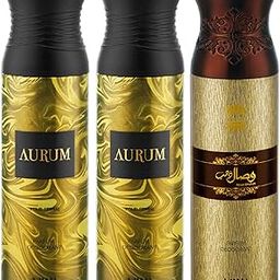 Ajmal Aurum & Aurum & Wisal Dahab Deodorant Spray - For Men & Women (200 ml, Pack of 3)-54