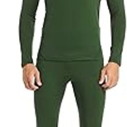Thermal Underwear Men Ultra-Soft Long Johns Set with Fleece Lined Base Layer Winter Skiing Warm Top & Bottom Black-image-14