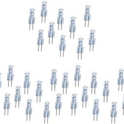 HEAVENGLOW 30 Piece Super Bright G4 6V 5w Tungsten Halogen Base Bulb Lamp Light-image-2