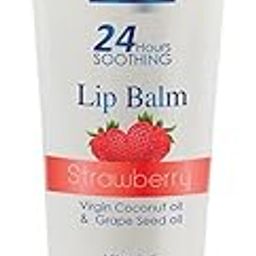 MY CARE PLUS Lip Balm |Virgin Coconut Oil | Grapeseed oil | Vitamin E | 24 H Soothing |Natural Oils| Strawberry Flavour | 10 g, (Pack of 3)-image-34
