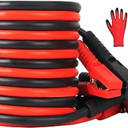 0 Gauge 30FT Jumper Cables, Commercial Grade Automotive Booster Cables for Jump Starting Dead or Weak Batteries, Heavy Duty Booster Cable for Car Van Truck,With Storage Bag & Gloves-image-64