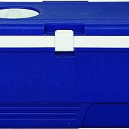 Krupaksh Insulated Ice Box with Lid– Perfect for Small Items and Medical Purpose Only Travel Party Picnic Bar Ice Cubes Chiller for Cold Drinks for BBQ, Picnic, Camping, Hiking, Fishing (1Pcs) (Blue)-image-0
