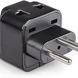 OREI India to Switzerland, Rwanda, Liechtenstein (Type J) Travel Adapter Plug - 2 in 1 - CE Certified - RoHS Compliant -Black Color (DB11A-BLK)-20