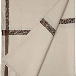 Bunkaar Plain Woollen Men's Dhariwal Indian Lohi/Shawl with Jamawar Border-image-88