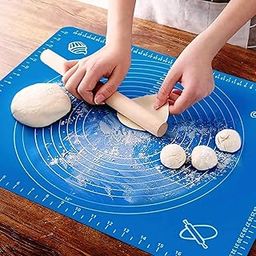 DESIDWELL Silicon Fondant Rolling Mat or Silicone Baking Sheet Large with Measurements Stretchable for Kitchen Roti Chapati Cake Pad Cooking Dough Atta Kneading Big Size (Color May Vary)-22