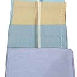 Cotton Premium Collection Handkerchiefs for Men (Light Colour) - Set of 6-image-22