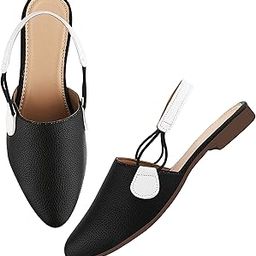 Womens Luna Mules | Casul Shoes | Flat Mules Sandals Open Back | Suitable for Casual Outfit-image-81