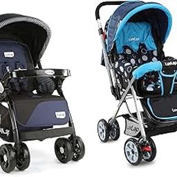 Luvlap Galaxy Stroller/Pram, Extra Large Seating Space, Easy Fold, for Newborn Baby/Kids, 0-3 Years (Navy/Black) & Sunshine Stroller/Pram, Easy Fold, for Newborn Baby/Kids, 0-3 Years (Sky Blue)-image-17
