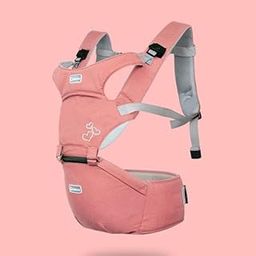 Aiebao Four Season Hipseat Baby Carrier 0-36M Multiple Ergonomic Baby Carrier 6608 / from Birth to 36 Months / 3.5 kg to 20 kg max/Hip seat… (PINK)-image-2