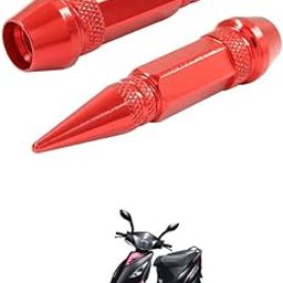 LOVMOTO Universal 2PC Spiked Aluminum Stem Valve Caps Dustproof Tire Wheel Stem Caps for Cars,SUVs,Trucks Bicycles and Motorcycles Comfortable with Str-EET-image-5
