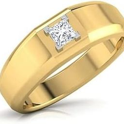 Asset Jewel 92.5 Sterling Silver 18K Gold Plated Swiss Zircon Studded Ring for Men-image-72