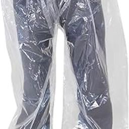 Lightweight Waterproof Rain Trousers For Outdoor/Travel Use | Reusable Waterproof Rain Overpant For Hiking/Biking/Camping | Emergency Rain Protection For Rainy Season (Pack of 1,Transparent)-88