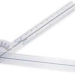 Bravezi Galaxy 17 cm Medical Goniometer Plastic Protractor 180 Degree Angle Ruler(Pack of 1)-image-24