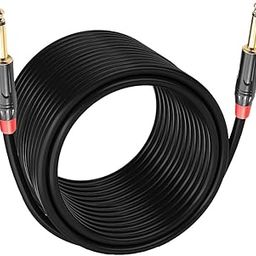 IMAGINEA 6.35mm Guitar Cable Mono to Mono Audio Patch (1/4 Inch) TS Jack Male to Male Record Line for Guitar Bass Instrument Studio (10 Meter)-picture-20