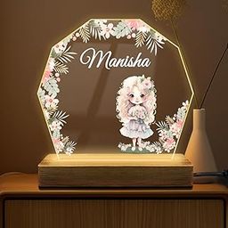Fashionury Customised Acrylic LED Name Lamp – Customised Table Light for Home Decor, Birthday, Anniversary, Gifts for Women, Girls, Kids, Friends – Unique Customized Frame Night Light-25