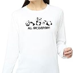 Women's Cotton Round Neck Regular Fit Causual Sweatshirt | All Day Everyday Printed | Comfort Colour | Full Sleeves T-Shirt | Available Multicolor & Size Small to 2XL-13