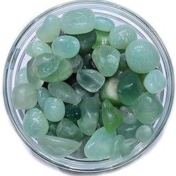 Tumble Green Flourite 4 Pieces Natural Chakra Balancing Crystal Healing Stone-image-1