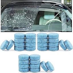 INEVER Car Accessories 30PCS-1Set Car Wiper Glass Cleaning Windshield Concentrated Washer Solid Effervescent Detergent Cleaner Tablets Compact Concentrated Tools for Auto Car Home Kitchen-image-86