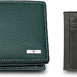 Oliver Green Leather Wallet & Green Card Holder Set for Men-18