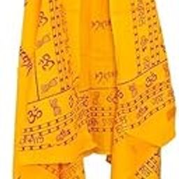 Vandana International Trader Swati Mahakal Printed Cotton Stole Dupatta 1.80 Mtr X 0.91 Mtr (Printed Mahakal In White Letter) Pack of 1-image-59