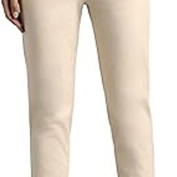 Women's Cotton Blend Tapered Fit High Waist Straight Stretch Pants-image-31