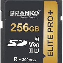 BRANKO || V90 SD Card for 4K Video for DSLR and Mirrorless Cameras Upto 300MB/s Read & Upto 300MB/s Write (256 GB)-22