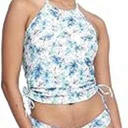 Chetlat Halter Neck Tankini Top with Panty Two Piece Tankini Set for Women Swimwear Beachwear-image-70