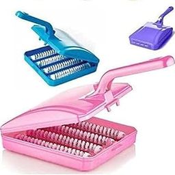 KIRIADA Carpet Roller Brush Plastic Cleaning Tools & Accessories Handheld 4Roller Carpet Roller Brush & Dust Collector for Car Seats,Table Linen,Sofas Household Tool Floor Tablecloth Pet Hair Curtains-image-69