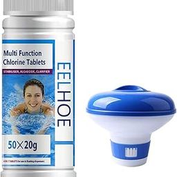 Chlorine Tablet Slow Dissolving Durable for Swimming Pool Care Fish Pond-picture-24
