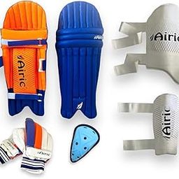 Premium Batting Gloves, Leg Guard, Groin, Arm & Thigh (Boys Size Below 12 yrs) Cricket Guard Combo-image-6