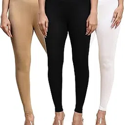 outflits Ladies Ankle Length Leggings Pack of 3-picture-25