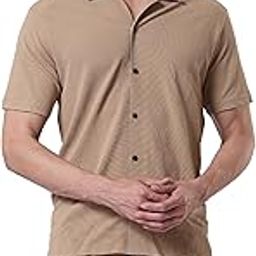 Jacquard Cotton Rich Co-Ord Set for Men | Short Sleeve Shirt with Relax Fit Shorts | Men Casual Cotton Night Suit-image-6