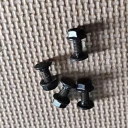 Flat Head Screw Bolt Black Colour (6 x 15mm) 4 Pcs-image-28