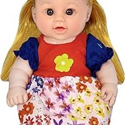 FunBlast Dolls for Girls - 30 CM Girl Doll for Kids, Realistic Talking Toy Baby Doll for Kids, Cute Doll with Dress, Dolls for 3+ Years Girls (Dress and Hair Color May Vary)-image-25