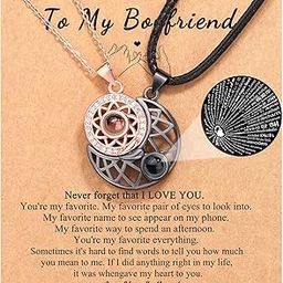 Couple Necklace for Boyfriend/Girlfriend/Husband/Man/Soulmate, Anniversary Valentine's Day Gifts for Him Her-image-18