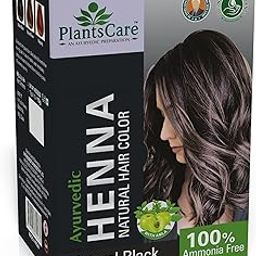 Plants Care Ayurvedic Henna Natural Hair Color Black 240g-0