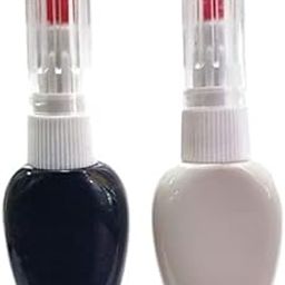 Bajajbeautyshop Nail Art Design Dotting Painting Drawing UV Polish Brush Pen Tools Set Kit Nail Art Pack of 2 (Black & White)-image-89
