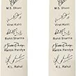 AEM Wood Miniature Printed Autograph Cricket Bat (Not Meant For Playing)|Pack Of 2|(Size -12 Inch)-image-98