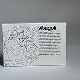 Vitagoli® Stress Management Tablets with Hops Extract, Chamomile, Valeriana Wallichii extract, Passion Flower, Panax Pseudo Ginseng, L-Theanine & Calcium Carbonate | Supports Relaxation, Mood Balance & Better Sleep | 10 Veg Tablets-image-79