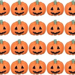 UKCOCO Fall Decor Resin Crafts 20pcs Pumpkin Flat Back Resin Charms Halloween Flatback for Jewelrying Making DIY Flatback Scrapbooking Embellishment Decoration Fall Decor Halloween Charms, 2X1.8CM, Resin-image-21