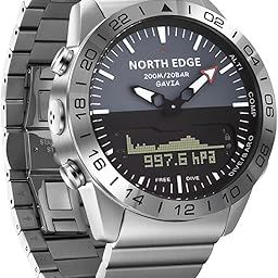 GAVIA Pilot Watch Luxury Stainless Steel Analog Digital Watches for Men Altimeter Compass Outdoor Sport Business Watch Waterproof 200m-image-43